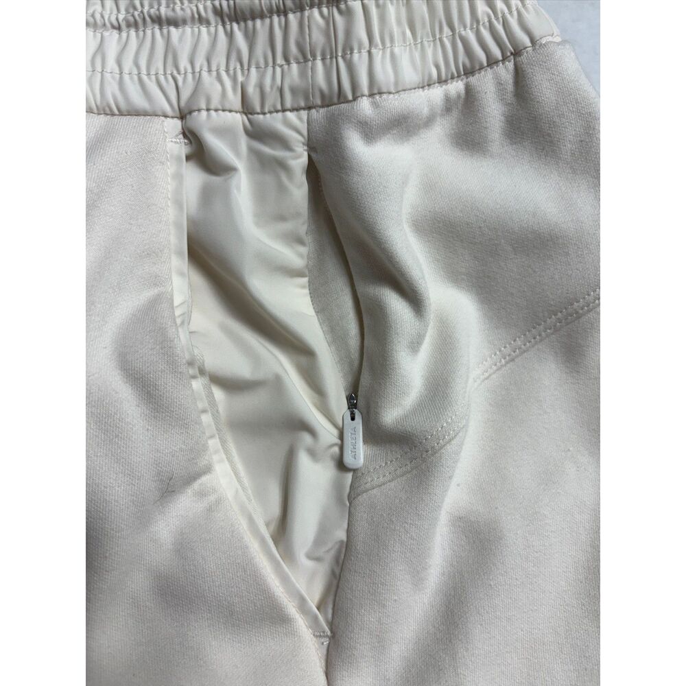 Athleta Triumph Hybrid Wide Leg Crop Pants 1X Plus Size White Magnolia Yoga - Picture 7 of 11